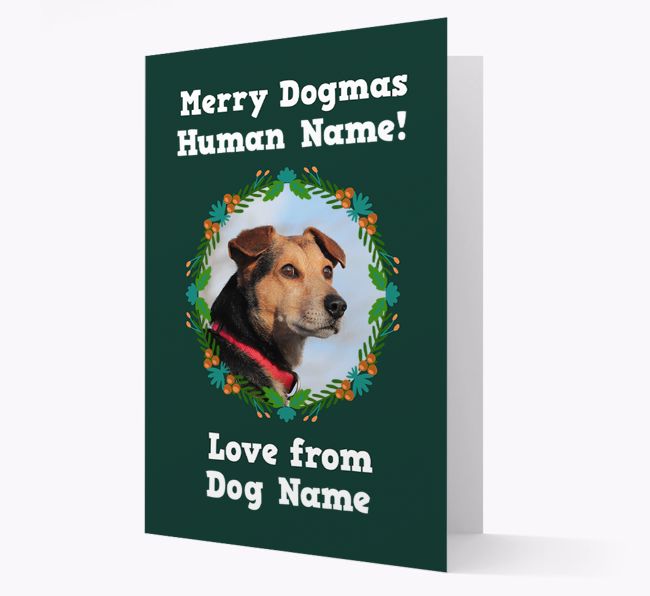 'Merry Dogmas' - Personalised {breedFullName} Card